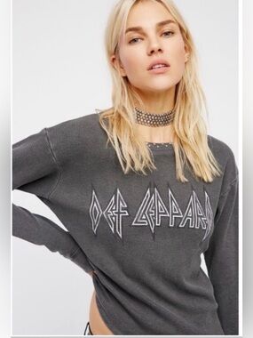 DAYDREAMER X FREE PEOPLE Studded Def Leppard Thermal Top